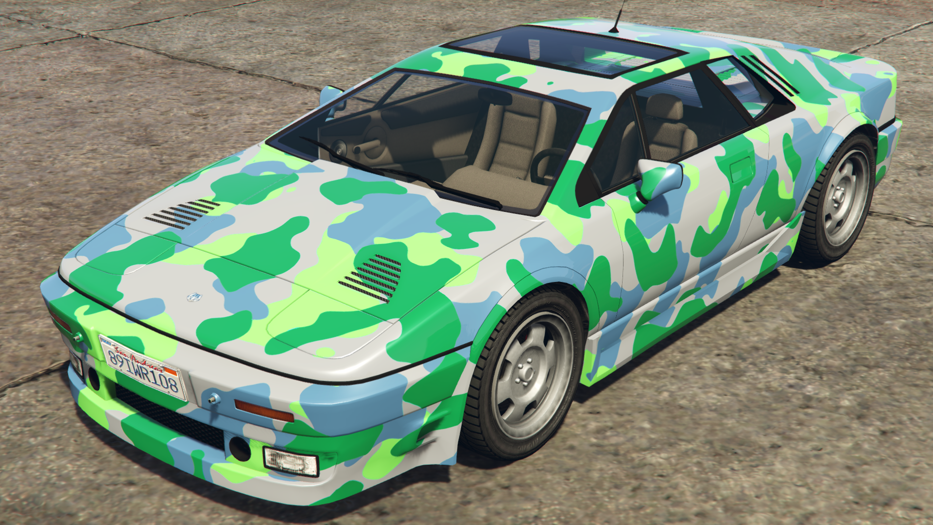 Blue & Green Camo