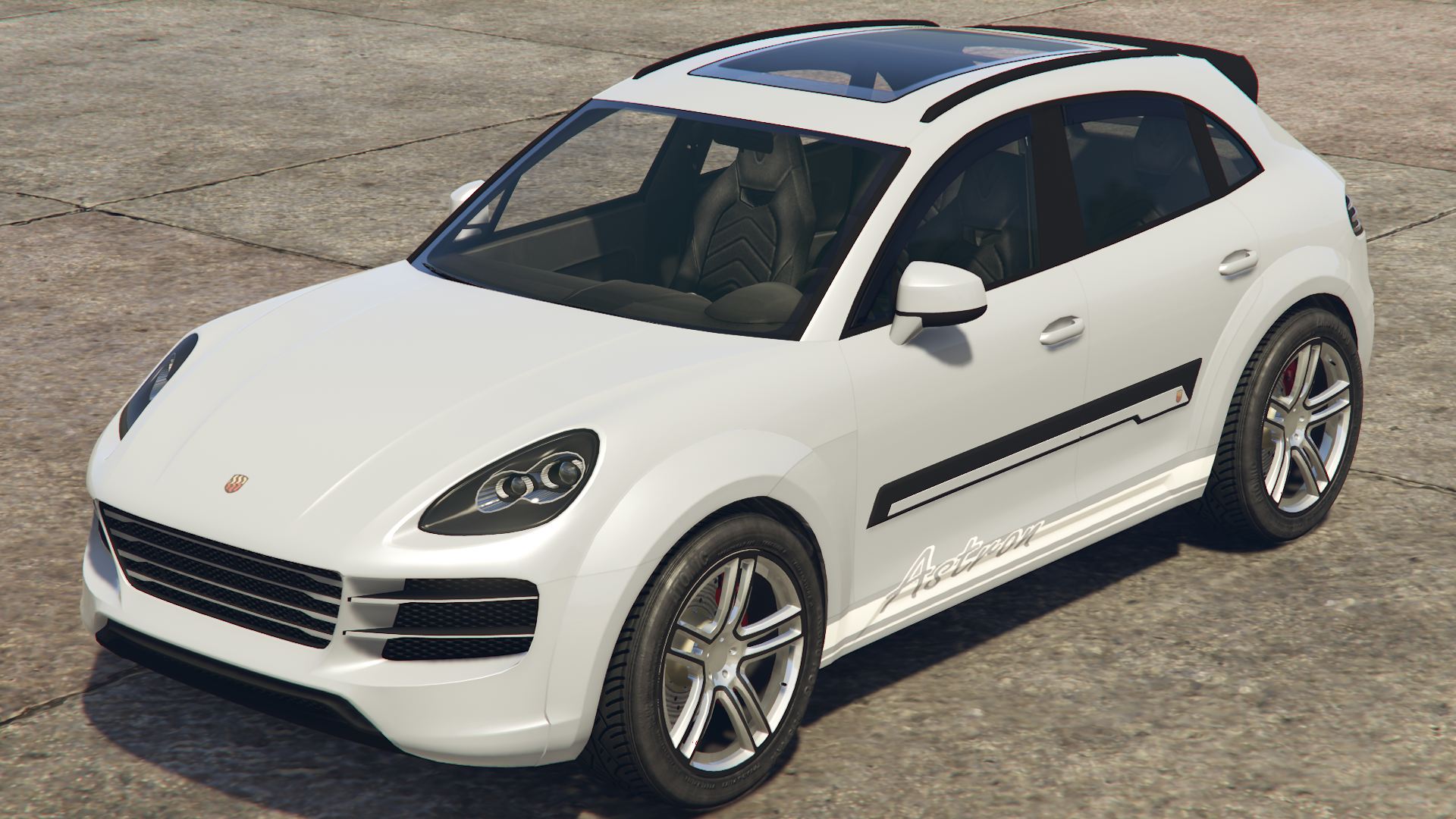 White Astron Stripes