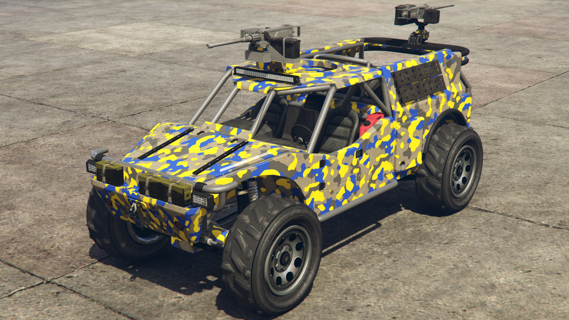 Yellow & Blue Camo