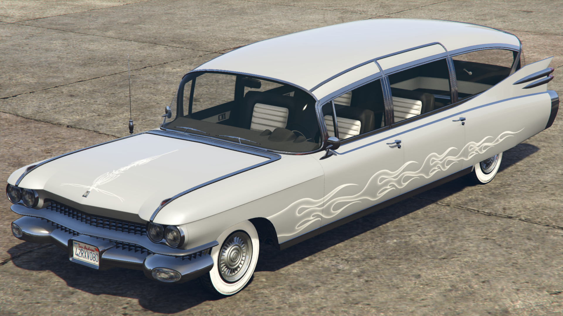 White Flame Pinstripe