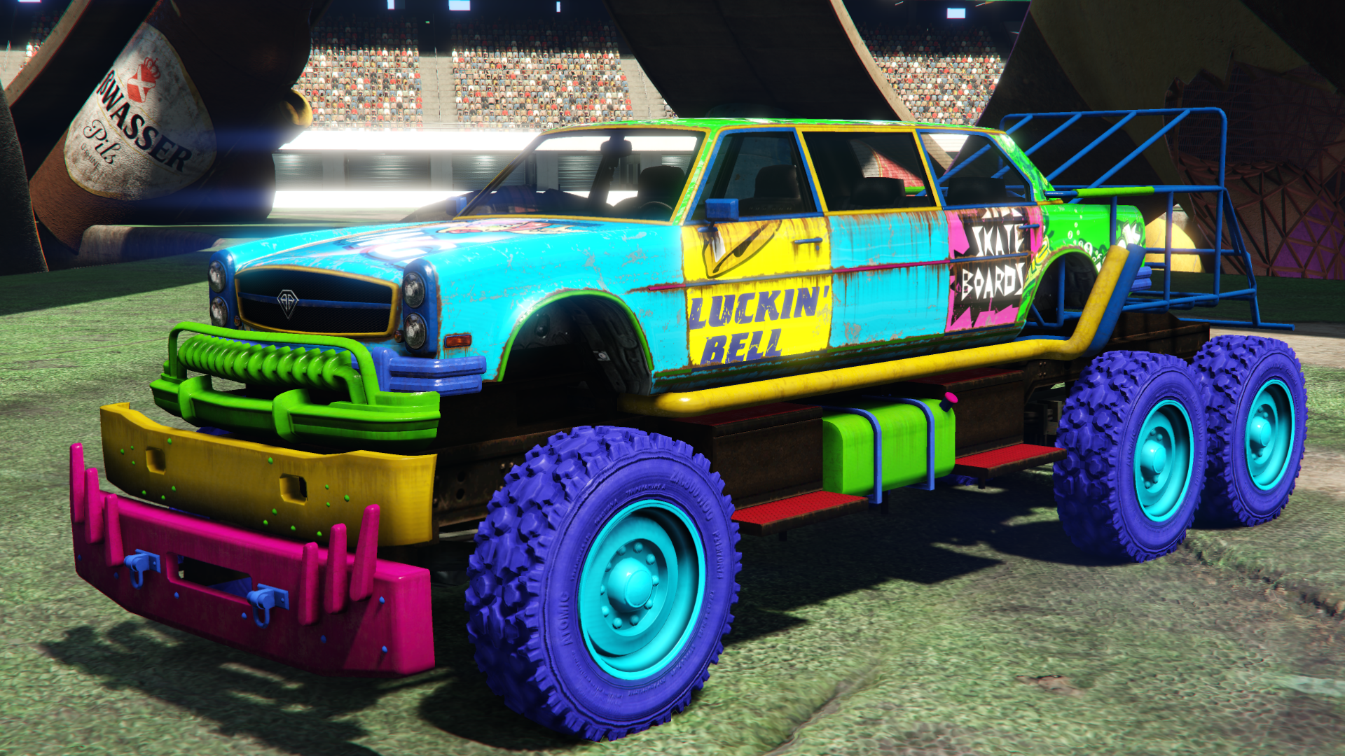 SprunkLiveryBrands: ??? Arrow Gasoline, Backside Skateboards,Cluckin' Belland Xero.