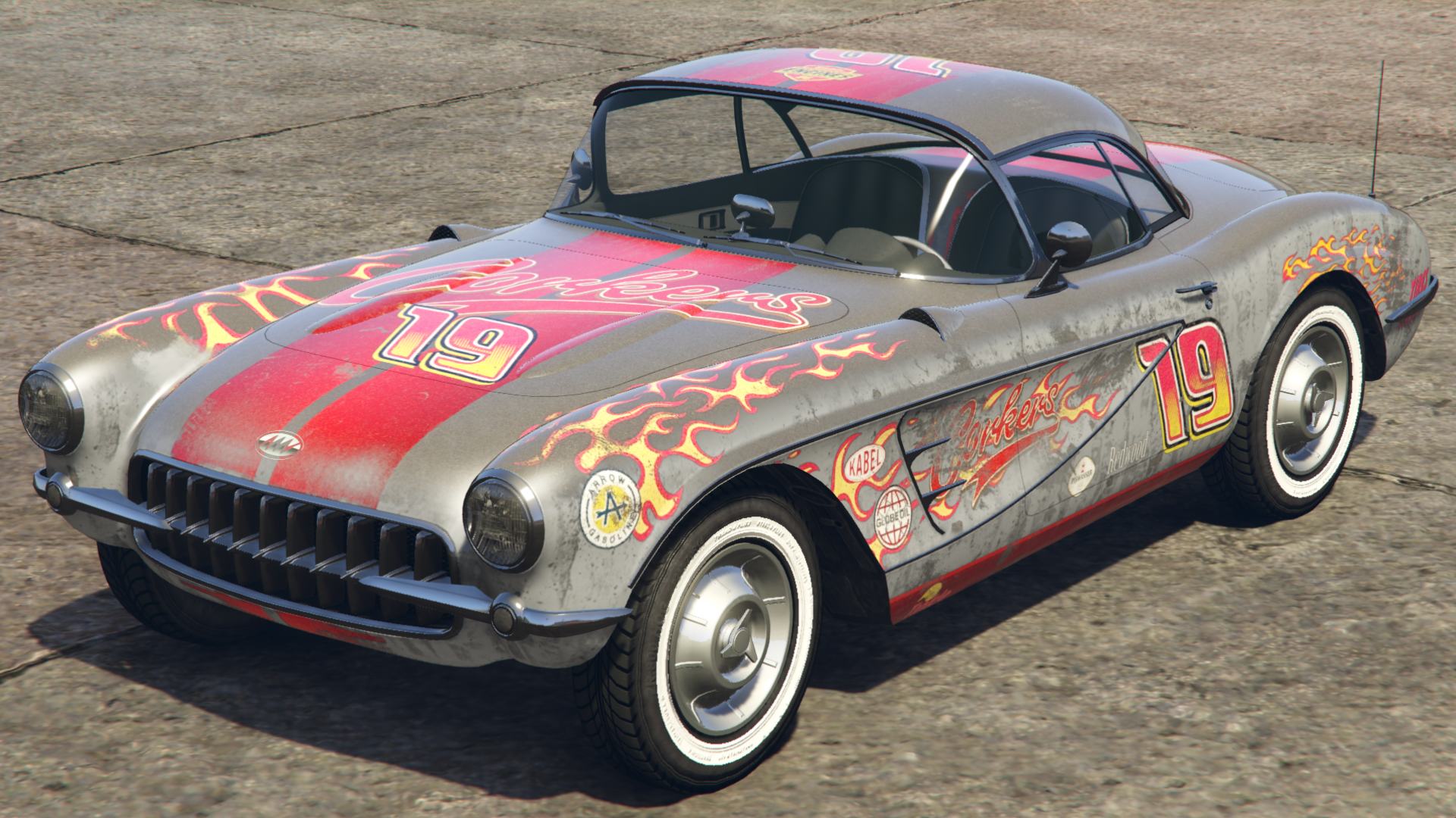 Old School Race Flames