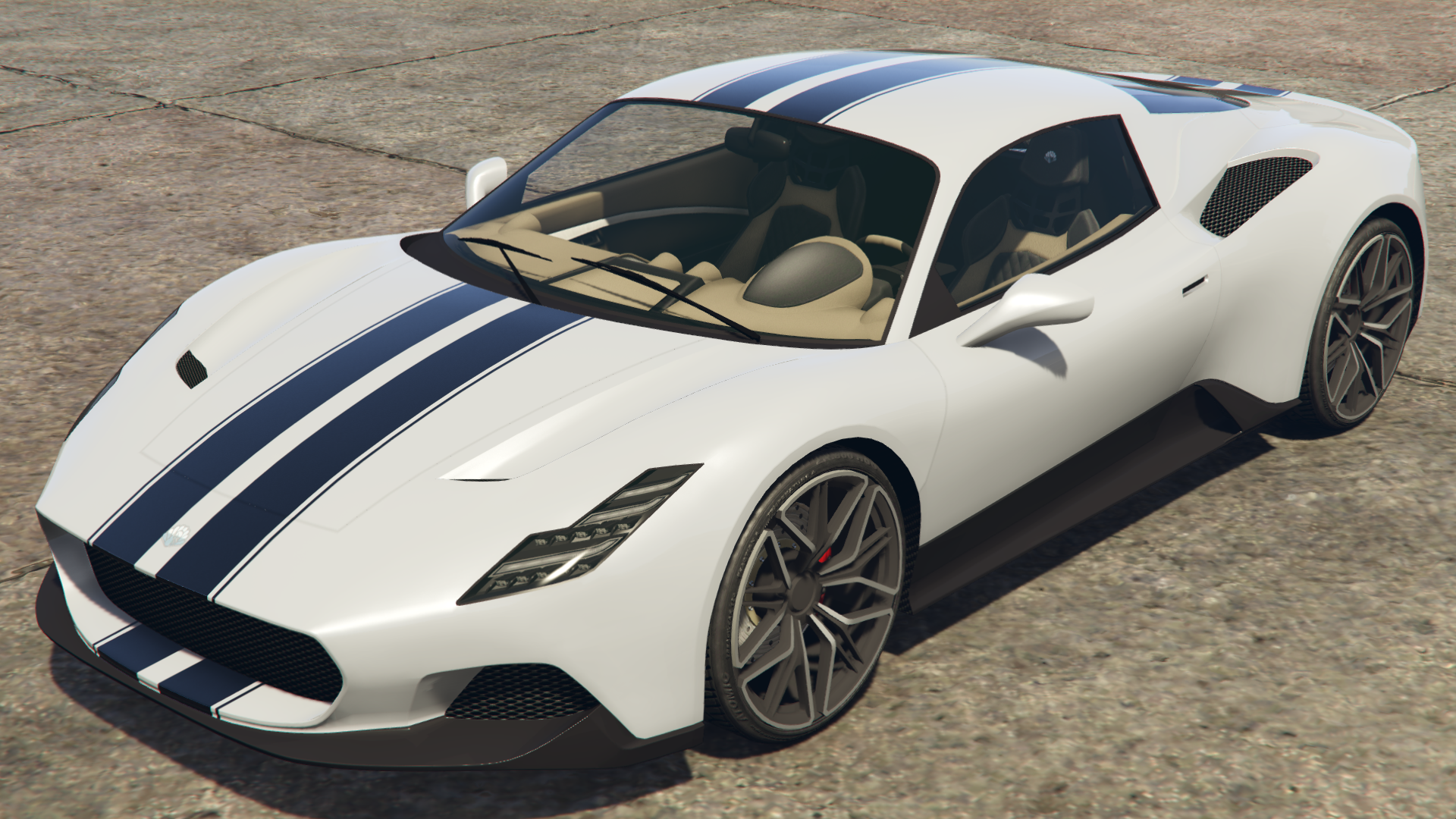 Black Double Racing Stripe