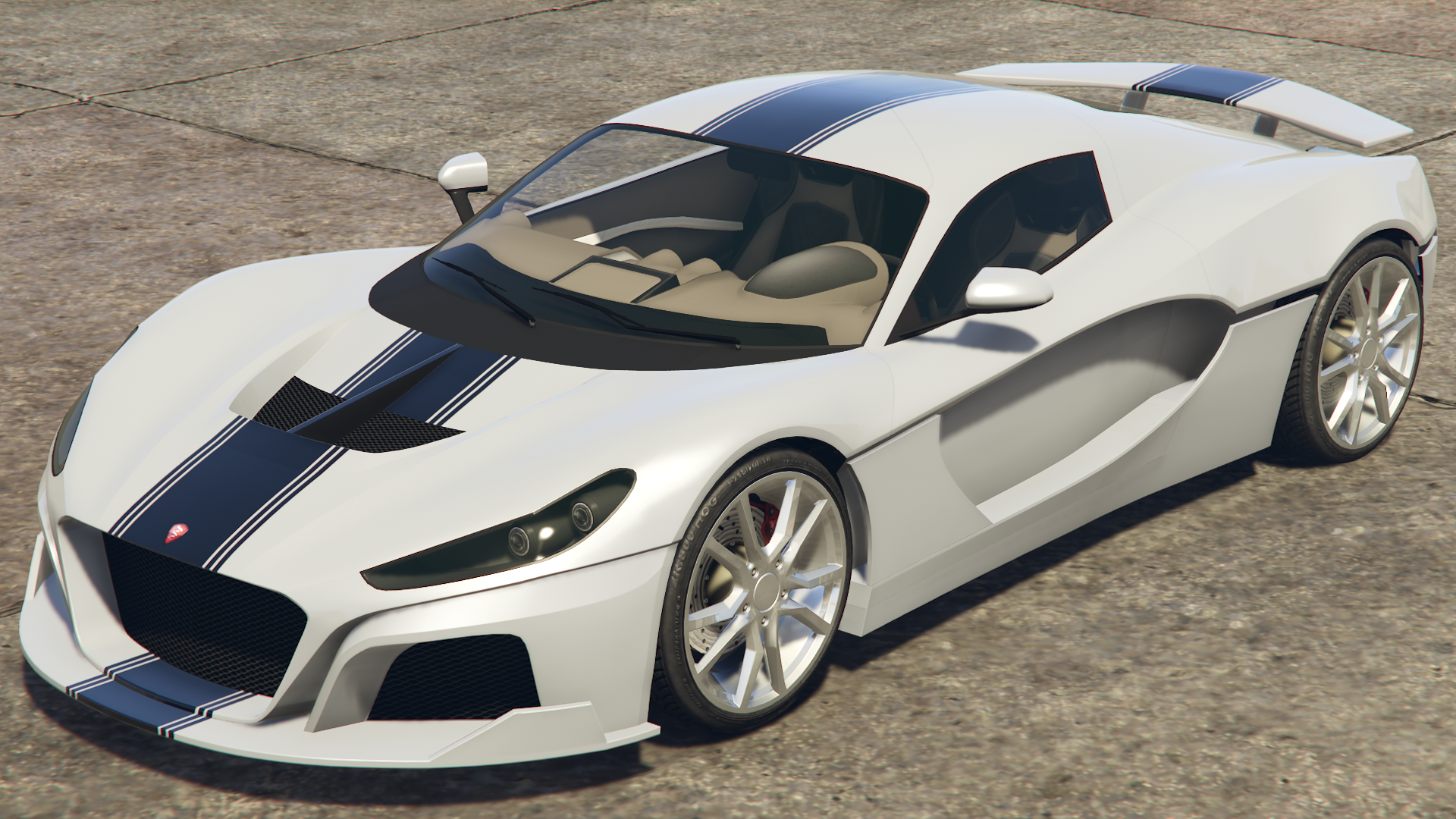 Black Thick Racing Stripe