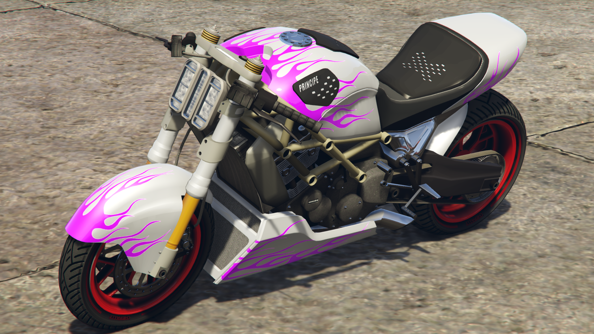 Classic Purple Flames