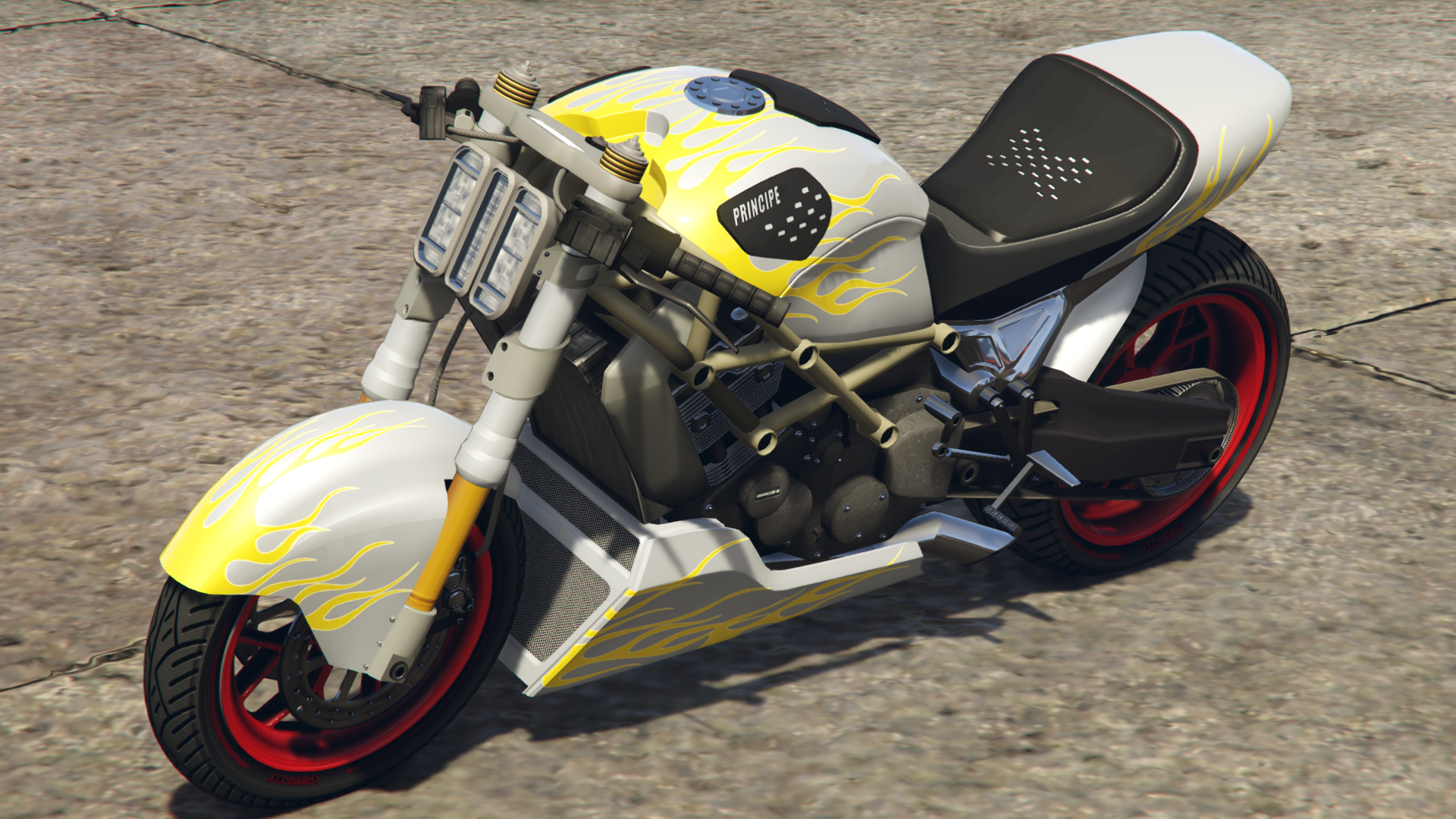 Classic Yellow Flames