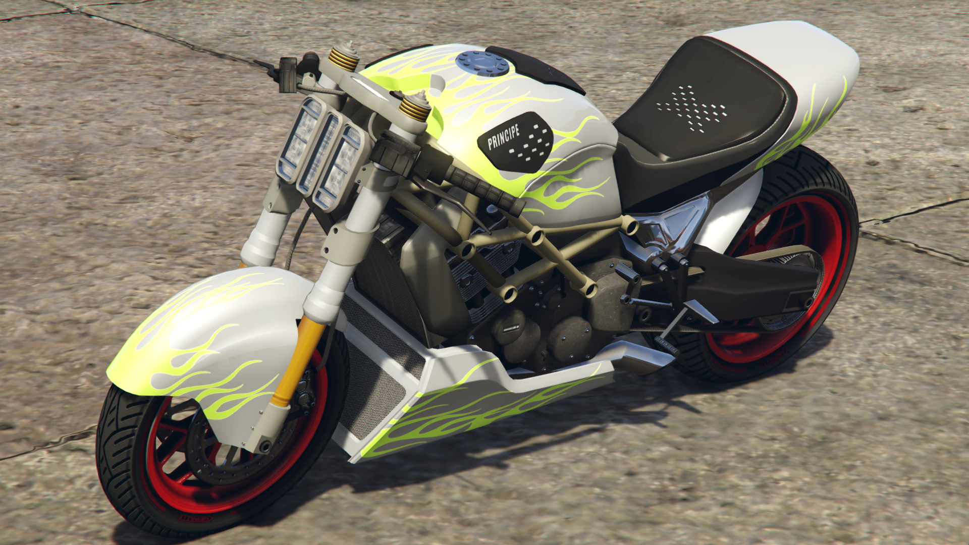 Classic Green Flames