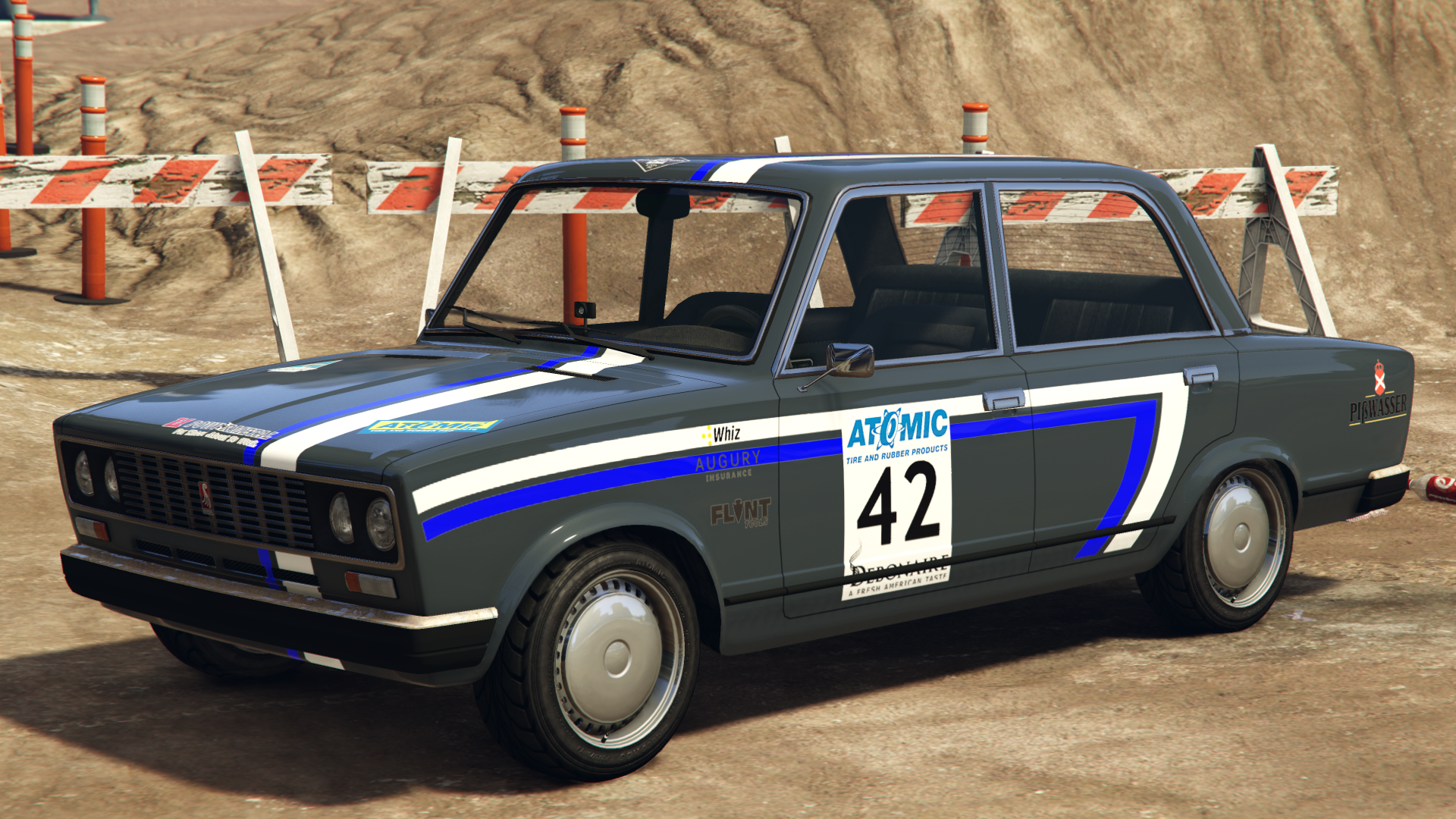 Atomic TiresSponsors:Augury Insurance,Debonaire,Flint,Pißwasser,Power Metal,WhizandXero.