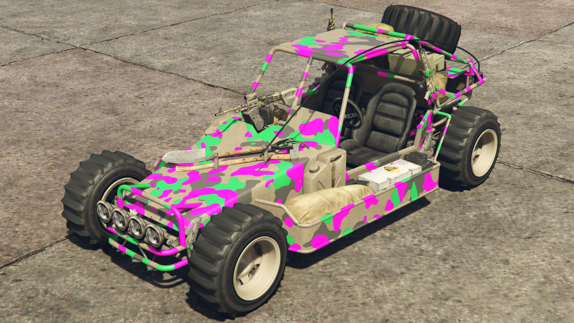 Pink & Green Camo