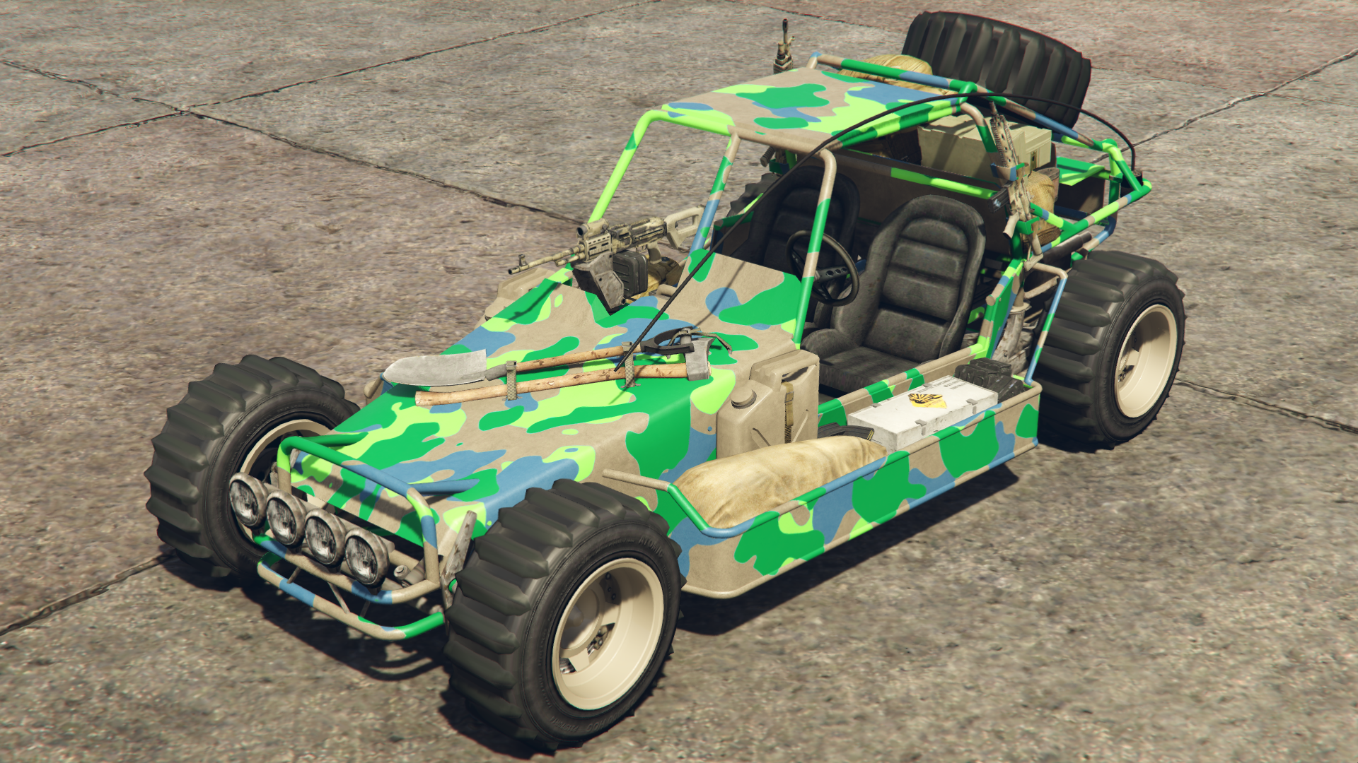 Blue & Green Camo