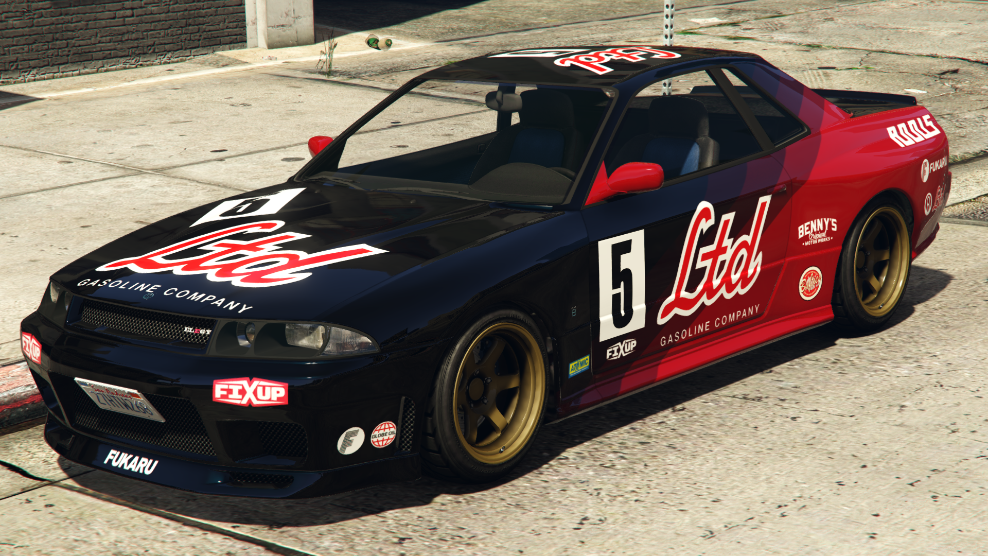 LTD GasolineSponsors: Annis, Atomic, 本尼原创汽车工坊,Bufties Car Wax, Fixup, Fukaru and Globe Oil.