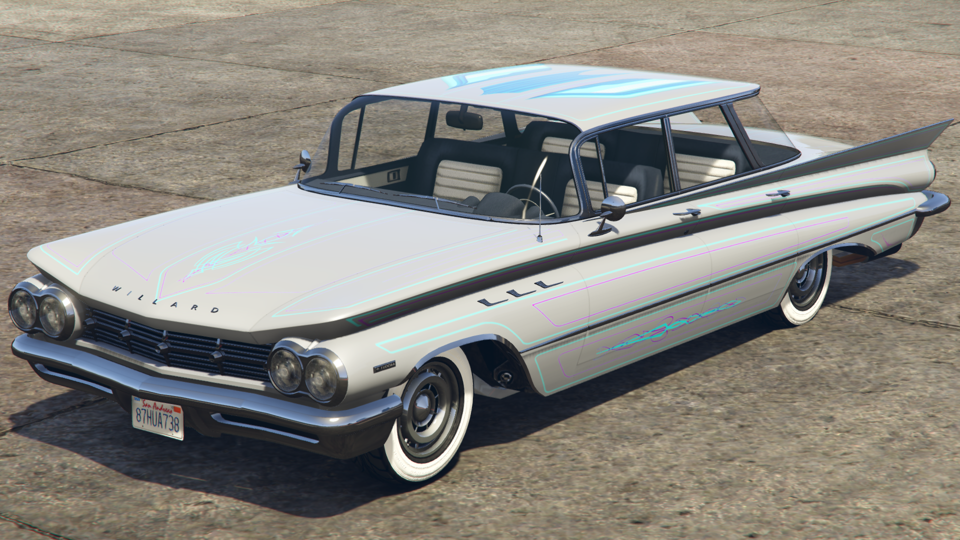 Classic Blue Pinstripes