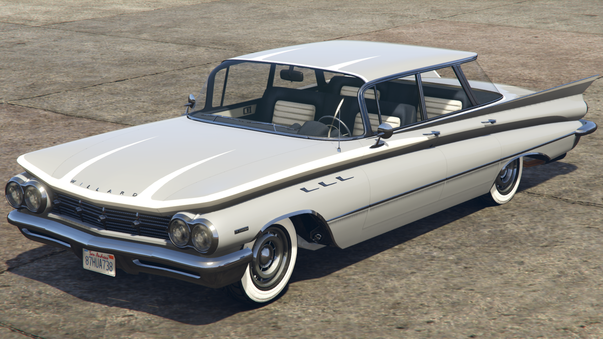 Thick White Striping