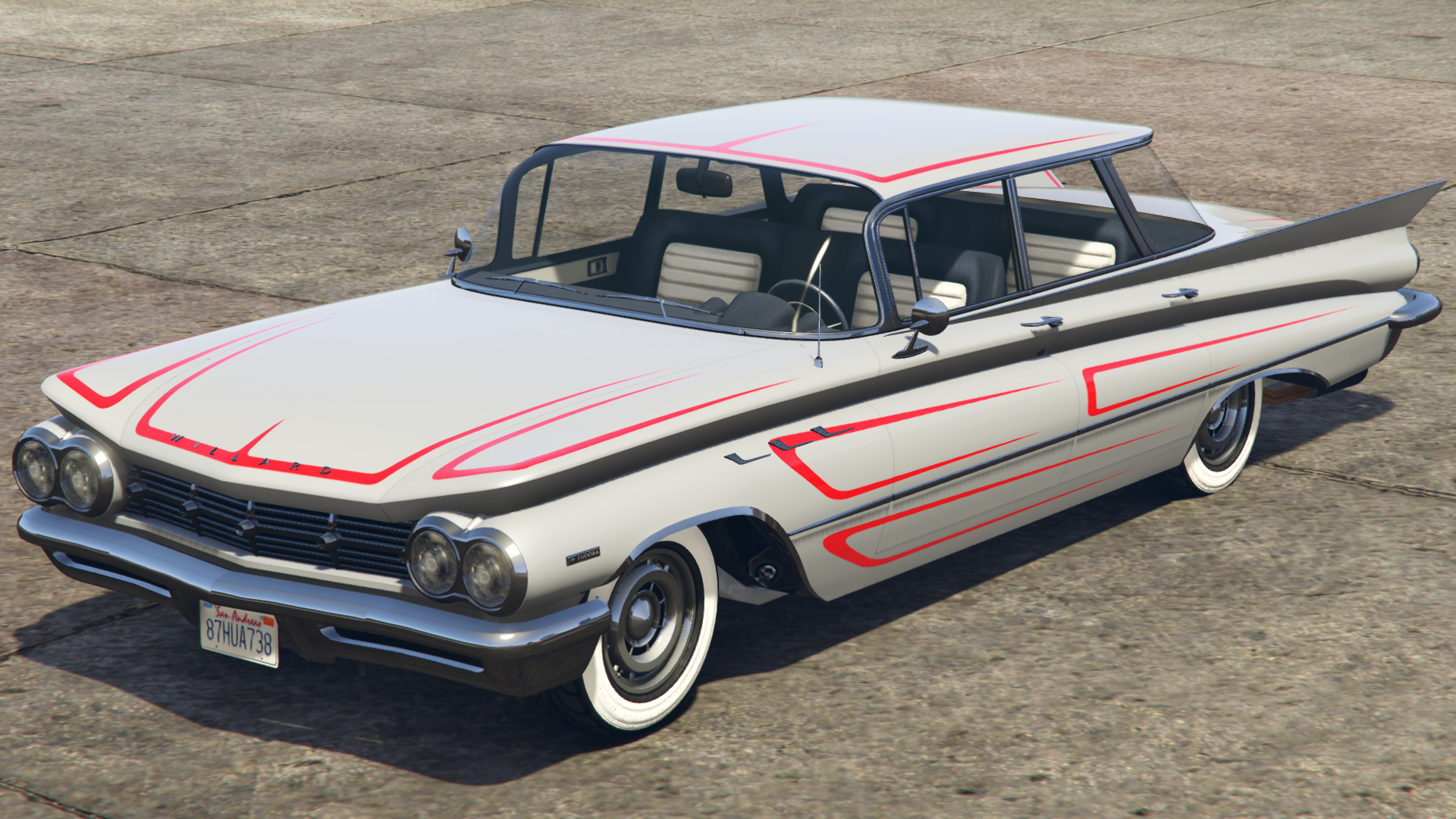 Outline Red Striping