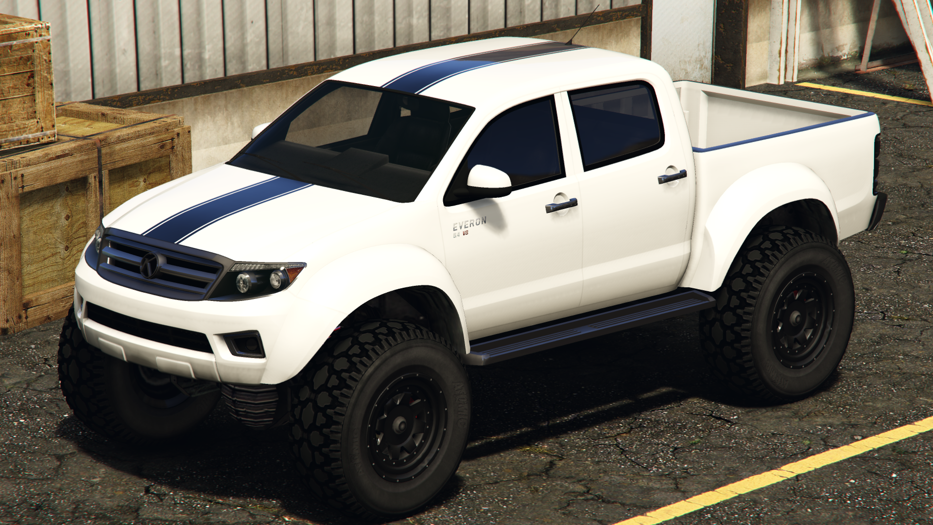 Single Black Racing Stripes