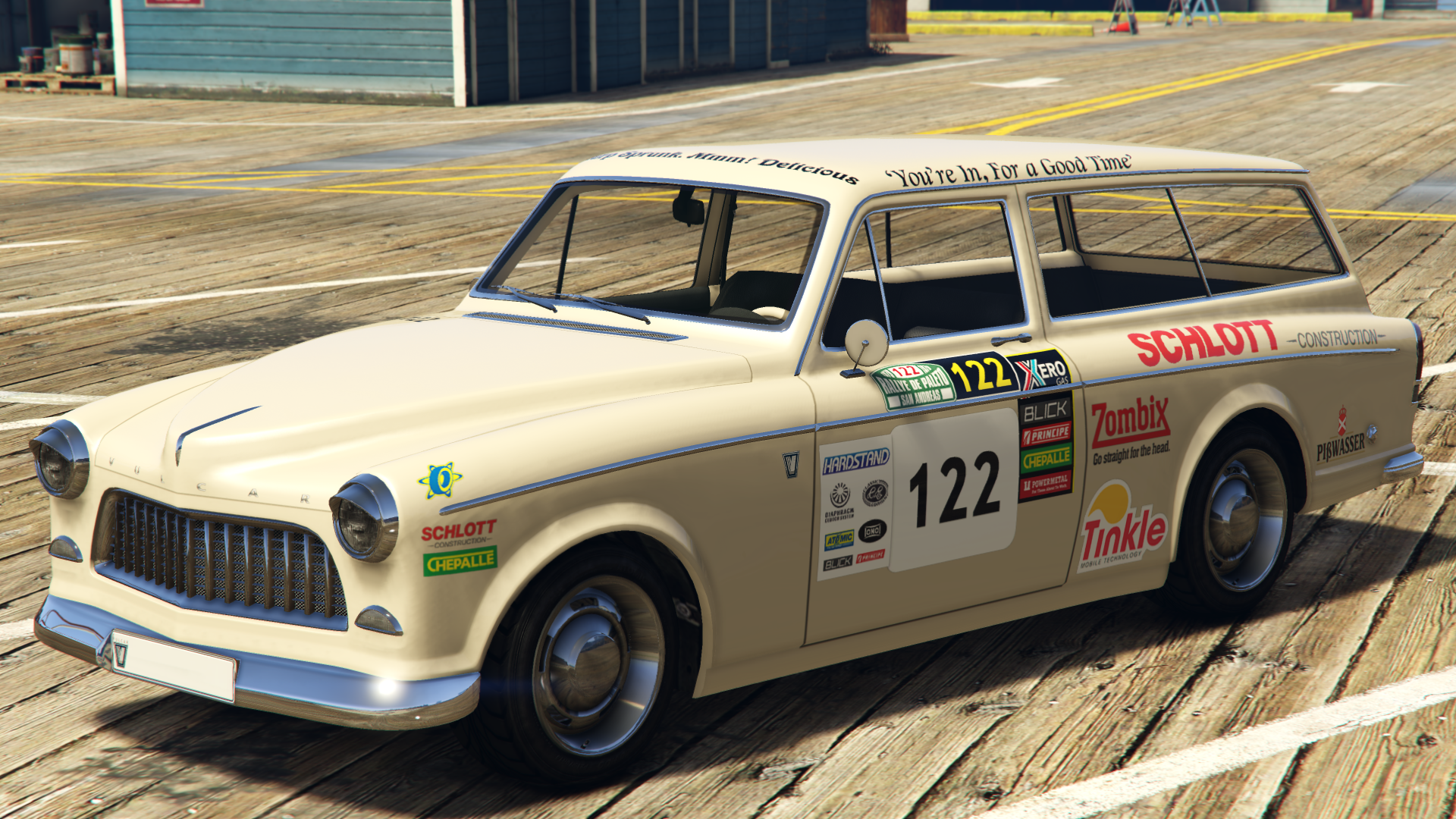 Rallye De PaletoSponsors: Atomic, Blick, Chepalle,Classic Edition,Diaphragm Clutch System, Hardstand, ONO,Pißwasser, Principe, Schlott,Sprunk(stencil),Tinkle, Xero and Zombix.