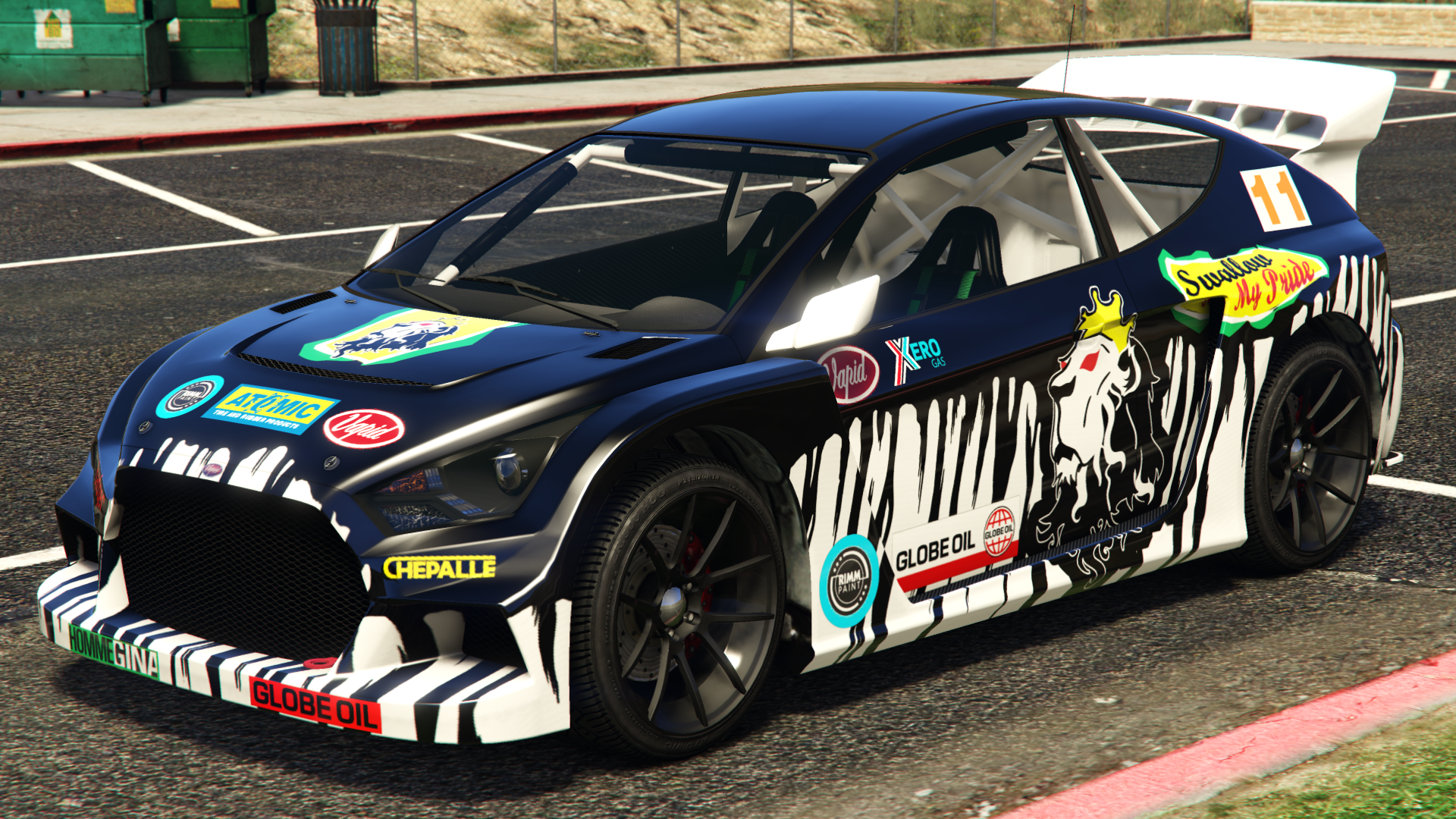 Rum Racing"11"Sponsors: Atomic, Badger, Chepalle, Globe Oil, Homme Gina,Rimm Paint, Vapid and Xero.