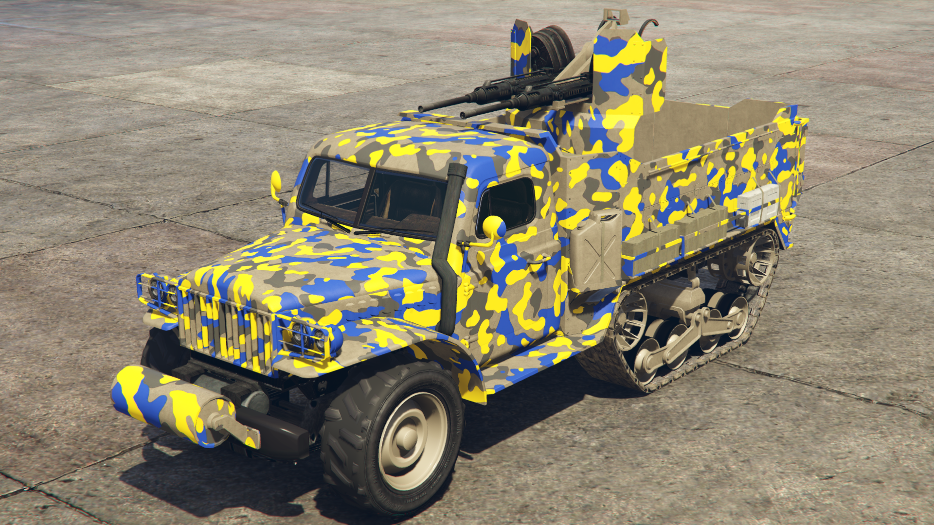 Yellow & Blue Camo