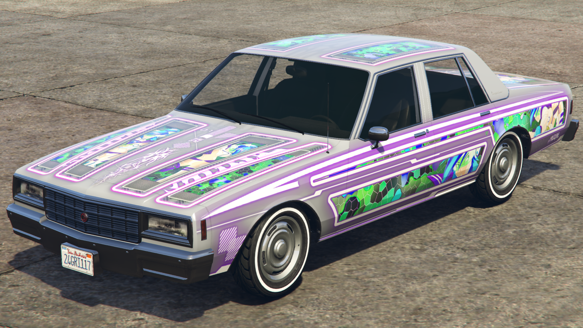 Purple Anime Geometry