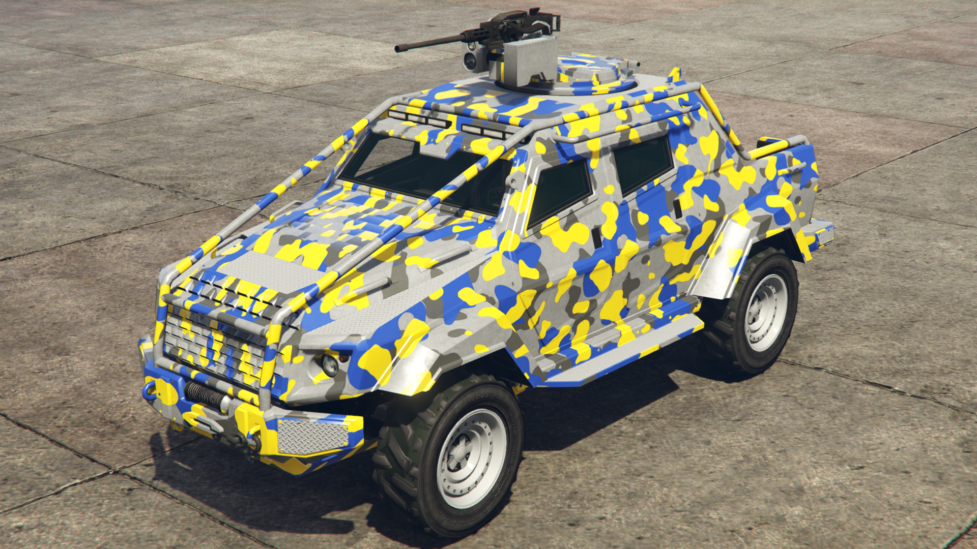 Yellow & Blue Camo