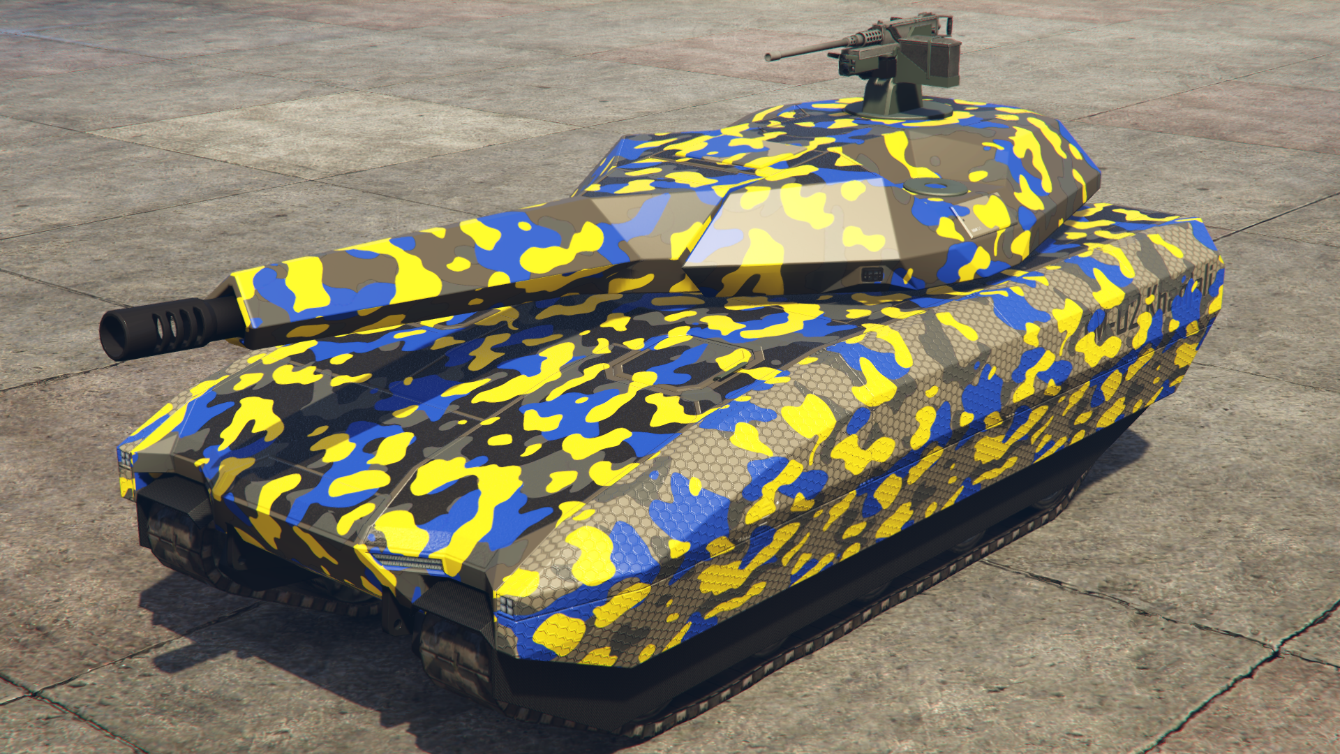 Yellow & Blue Camo