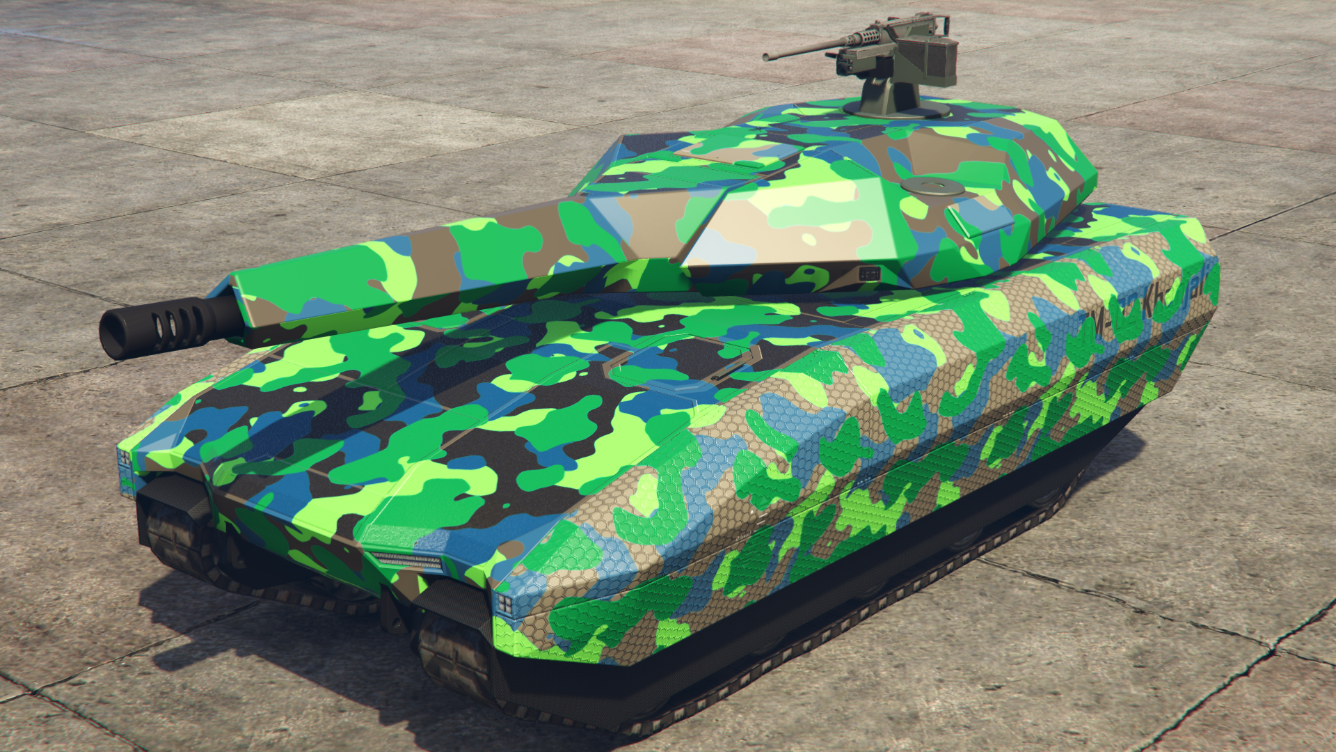 Blue & Green Camo