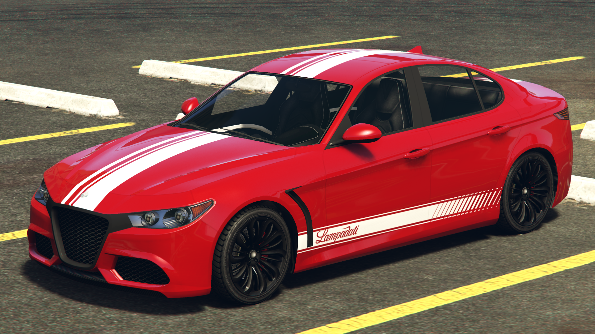 WhiteLampadatiRace Stripes