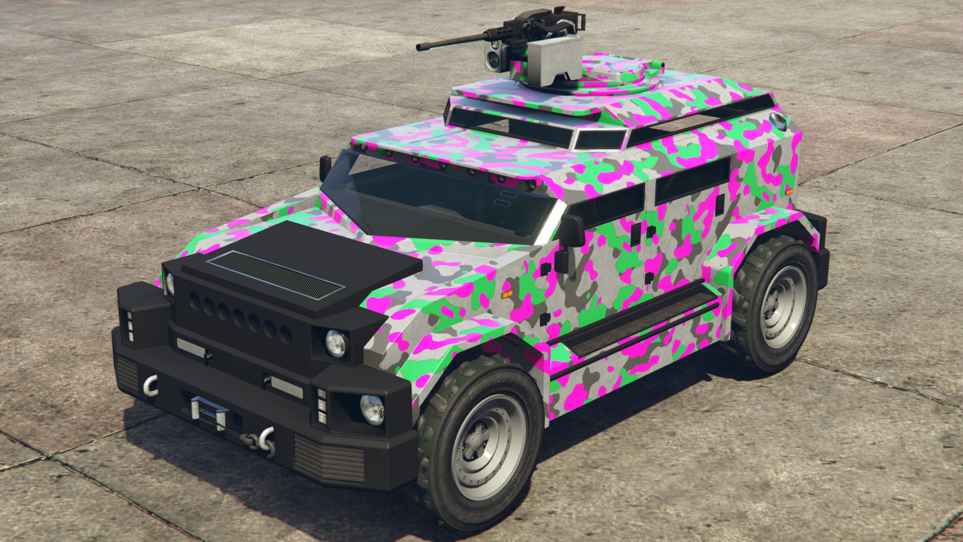Pink & Green Camo