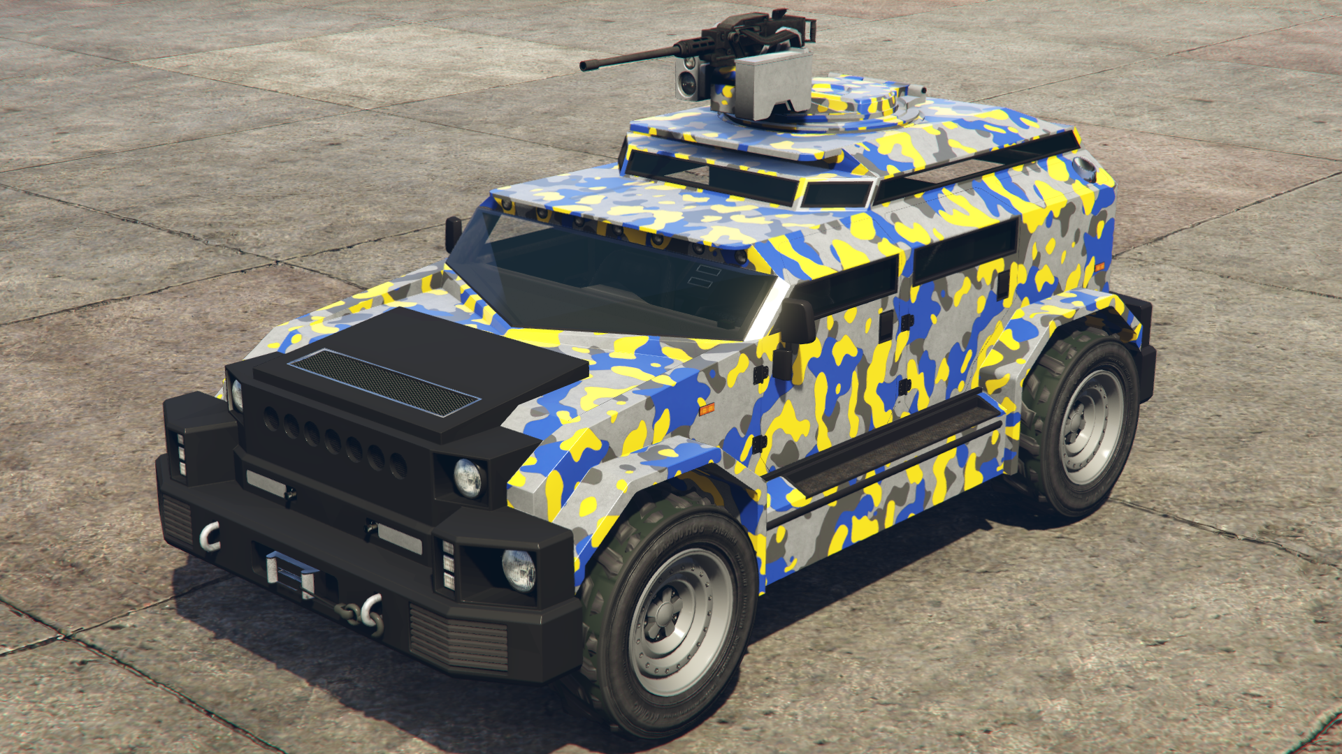 Yellow & Blue Camo