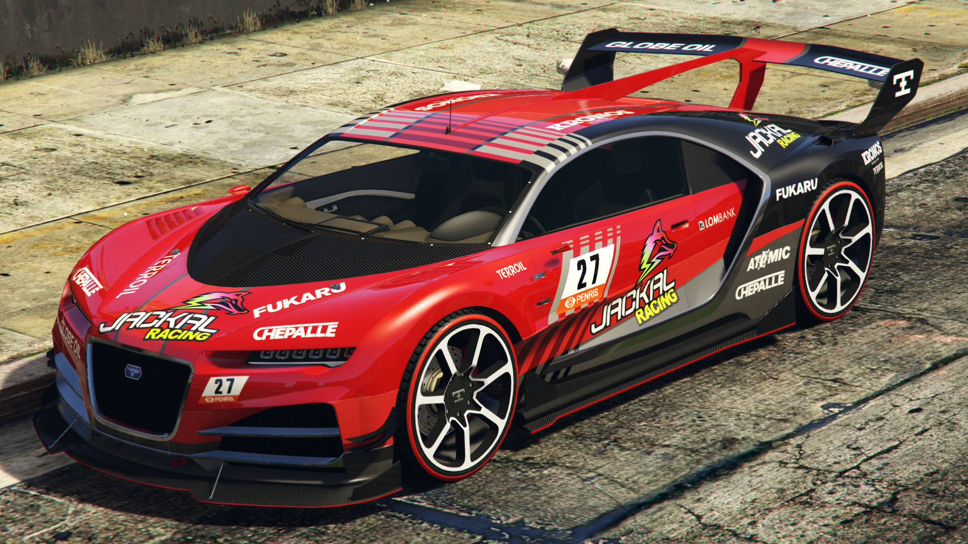 Jackal Red LiverySponsors: Same as above.