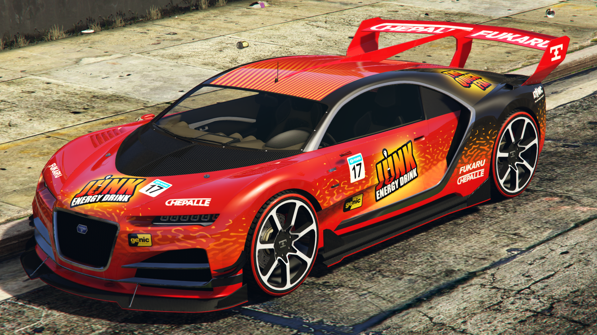 Junk EnergyLiverySponsors: Atomic, Bilgeco, Chepalle, Fukaru, Genic, Meinmacht,Penris, Truffade.