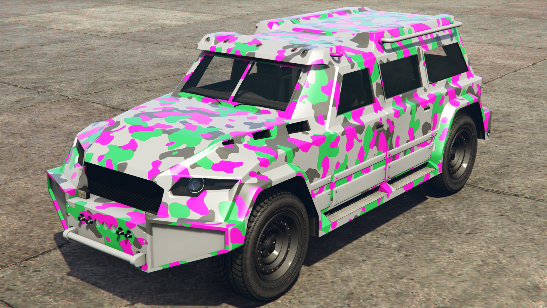 Pink & Green Camo
