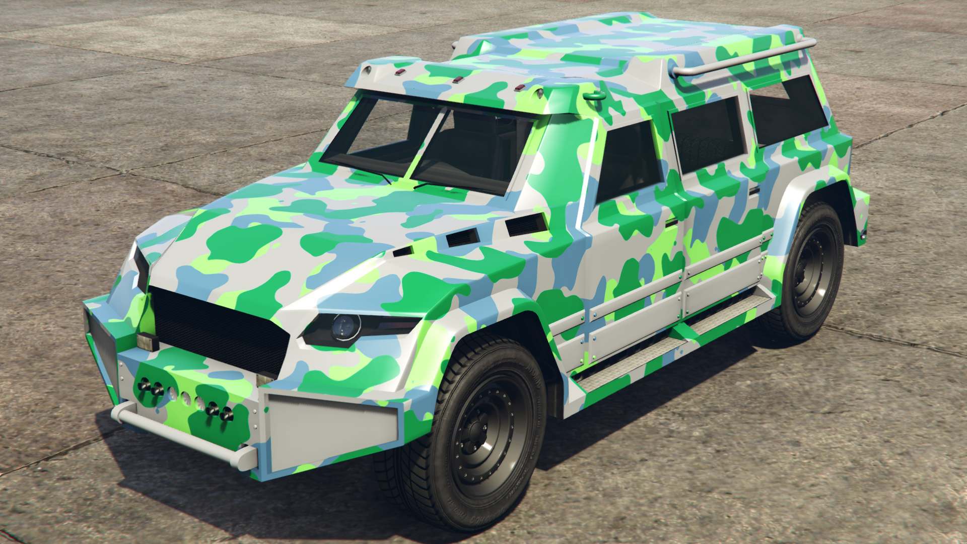Blue & Green Camo
