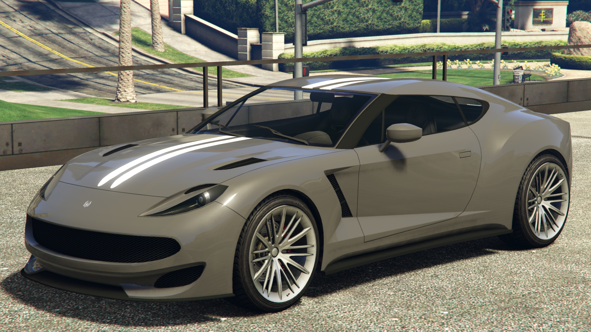 White Pointed Stripes