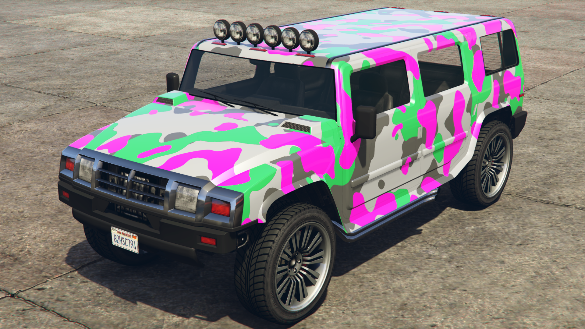 Pink & Green Camo