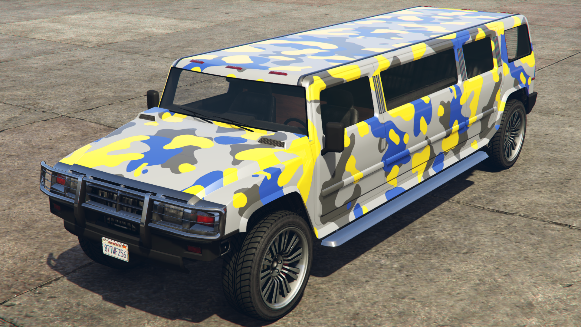 Yellow & Blue Camo