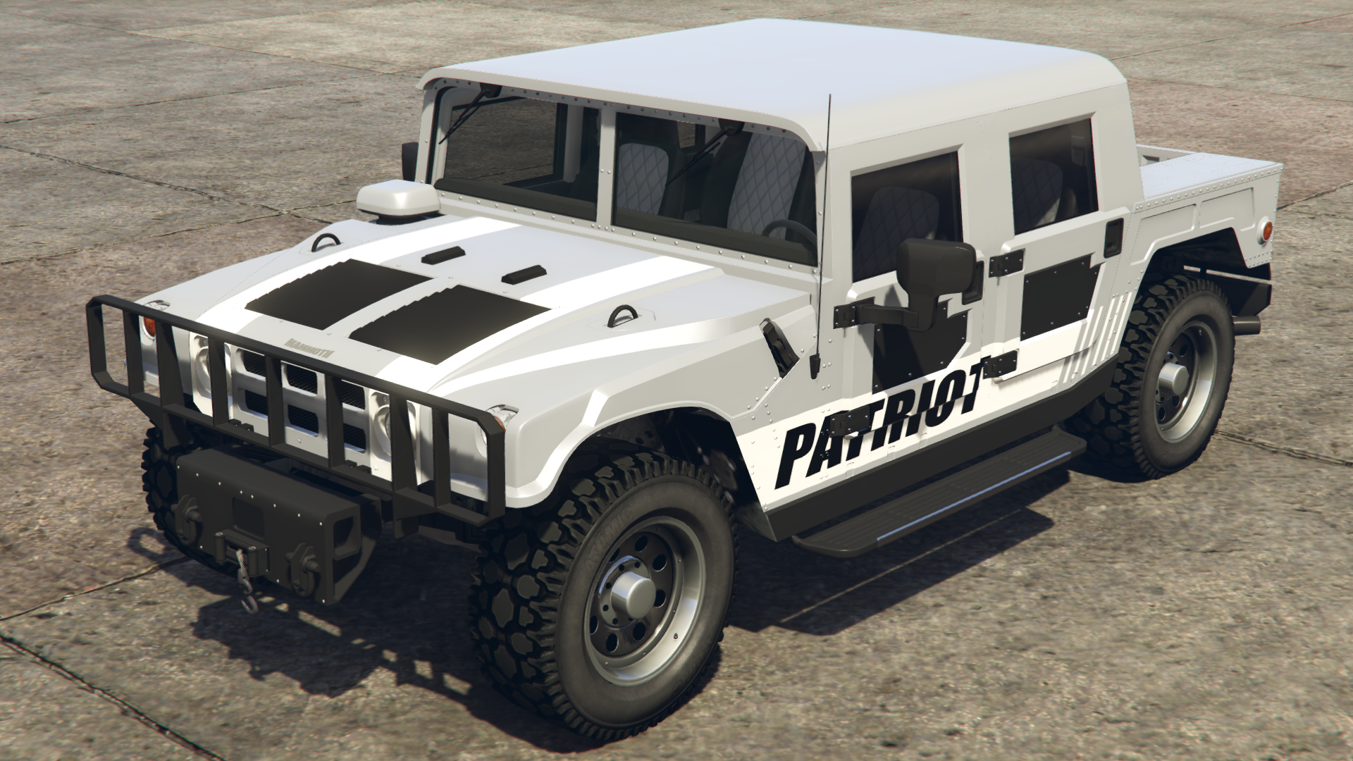 Patriot White Double Stripes