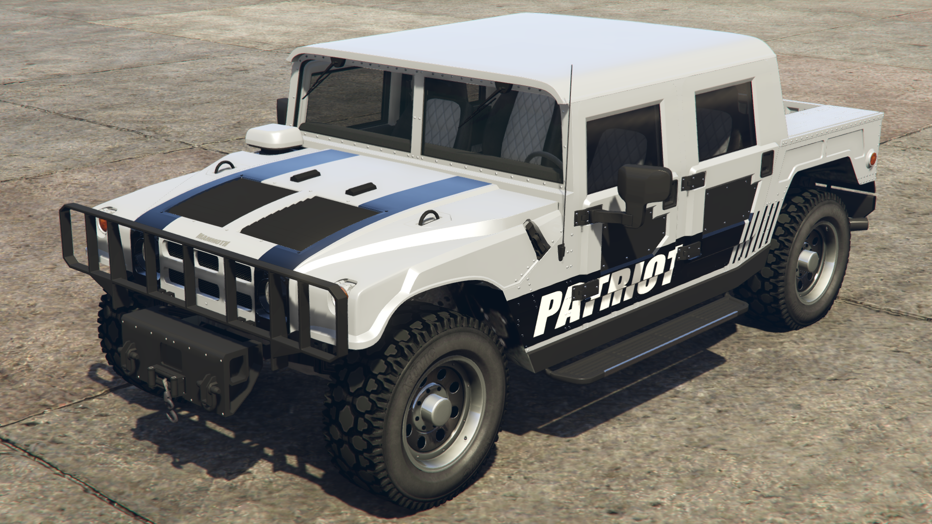 Patriot Black Double Stripes