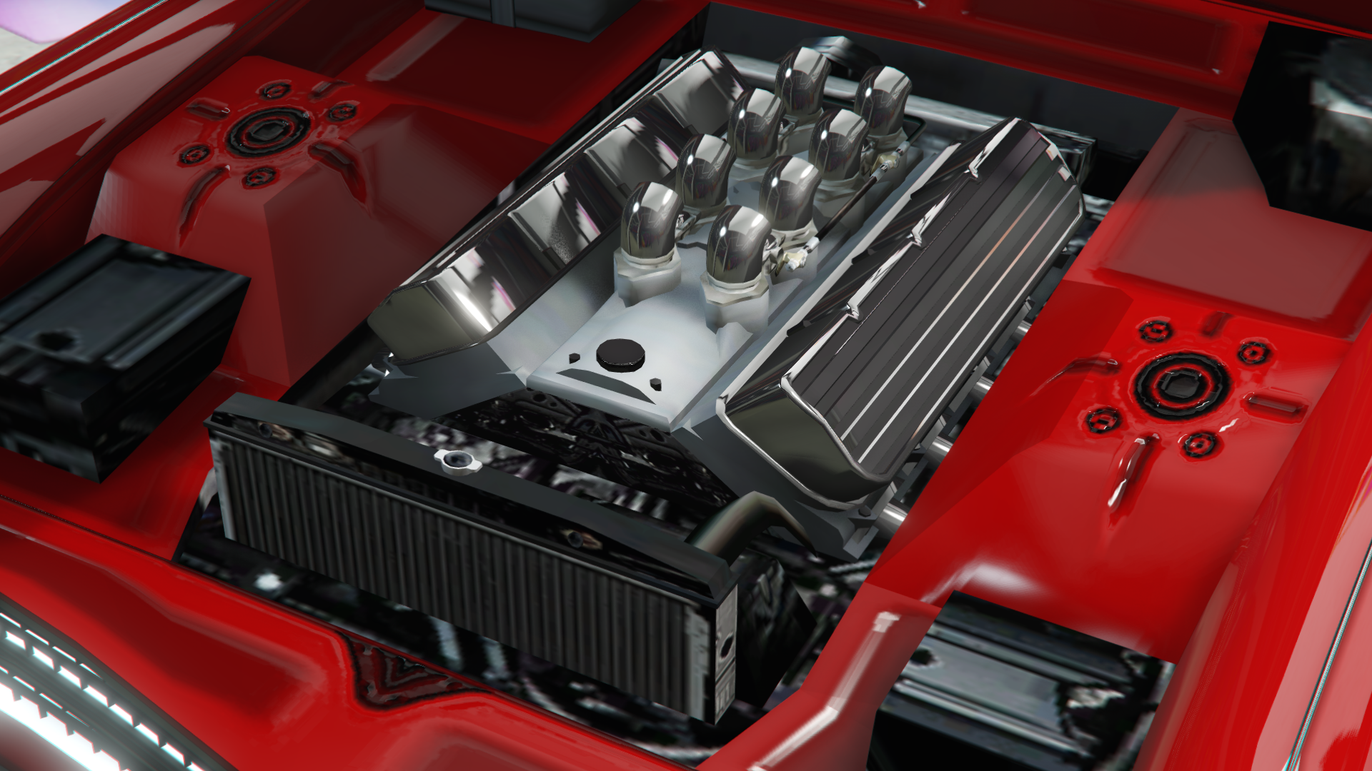 Chrome Ribbed Valve Covers