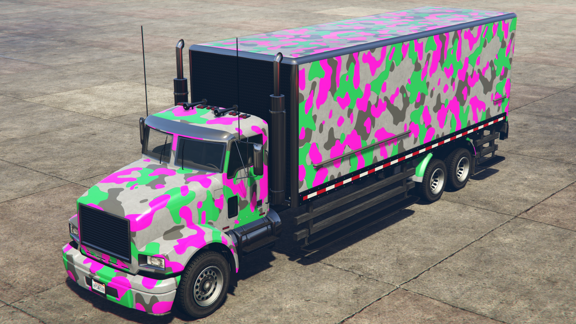 Pink & Green Camo