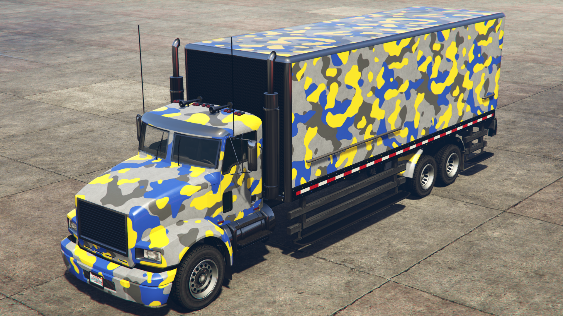 Yellow & Blue Camo