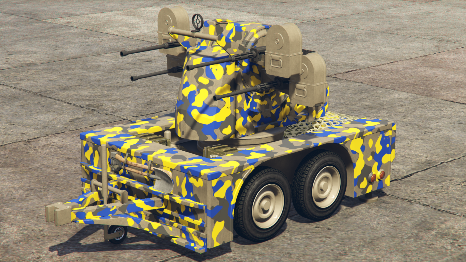 Yellow & Blue Camo