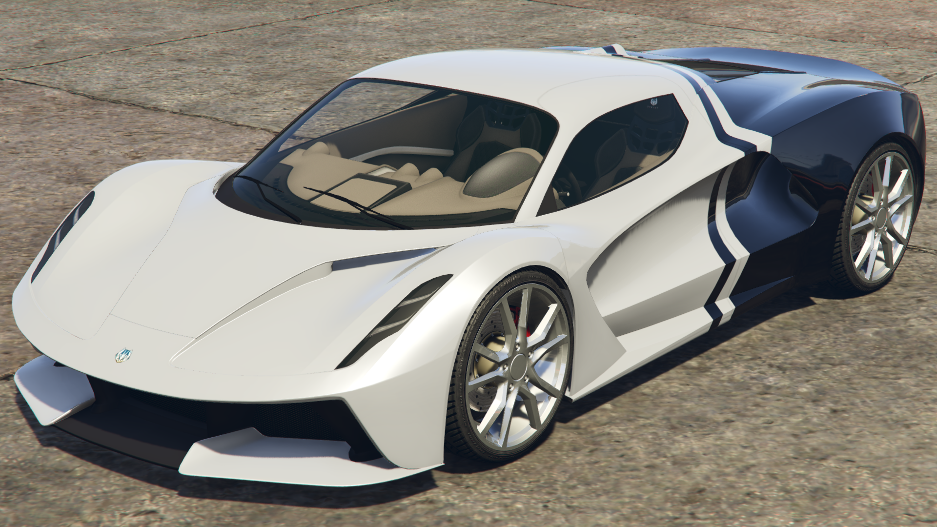 Black Diagonal Racing Stripes