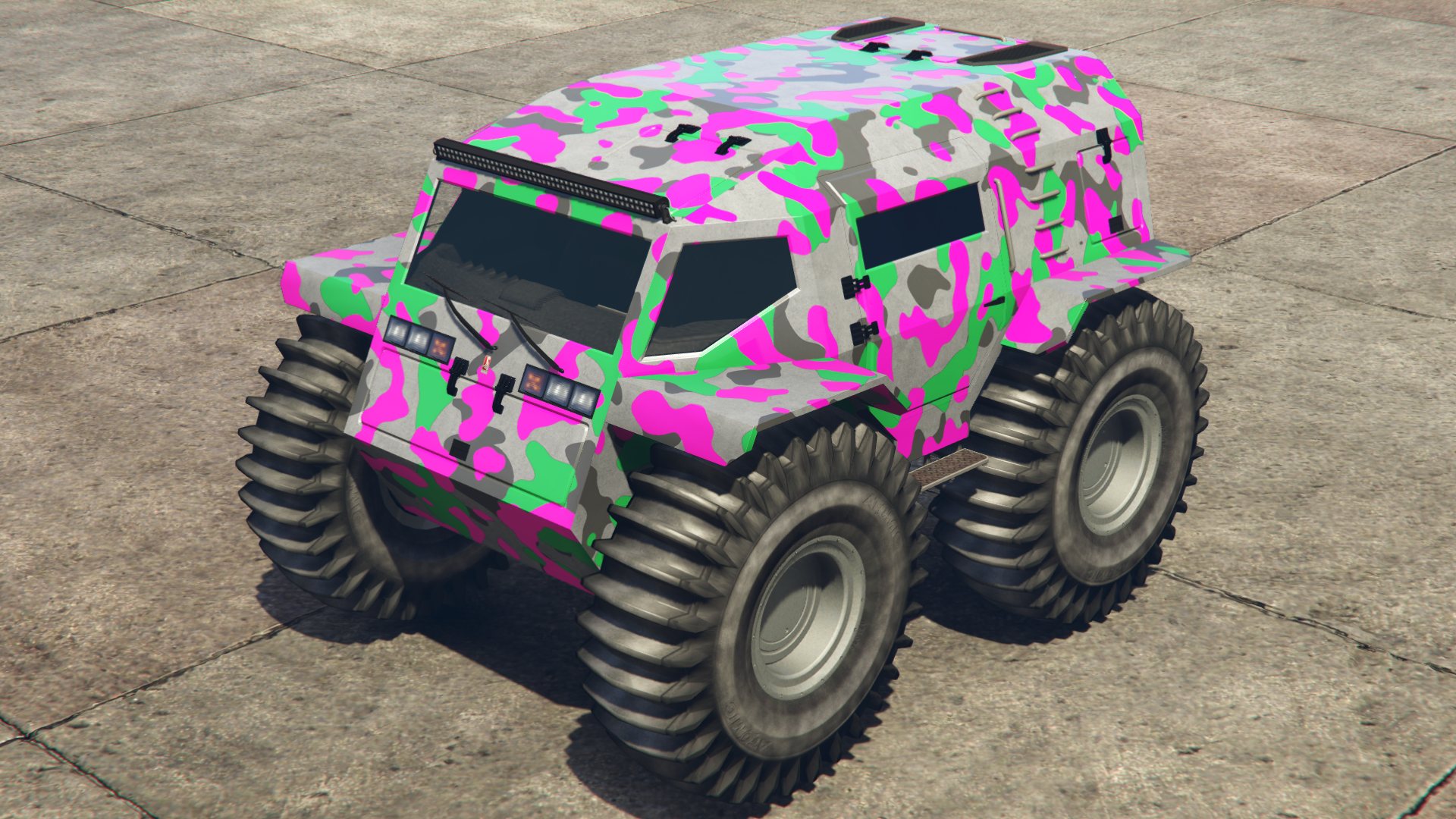 Pink & Green Camo