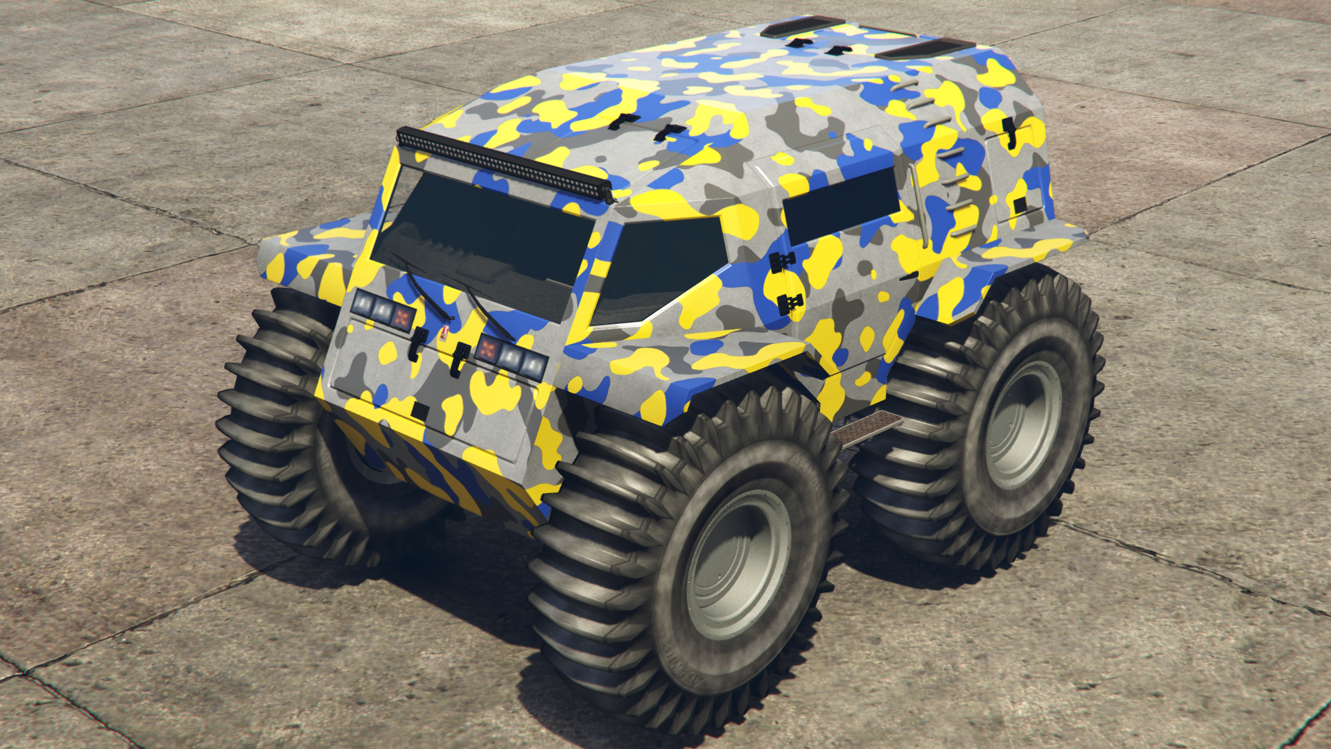 Yellow & Blue Camo