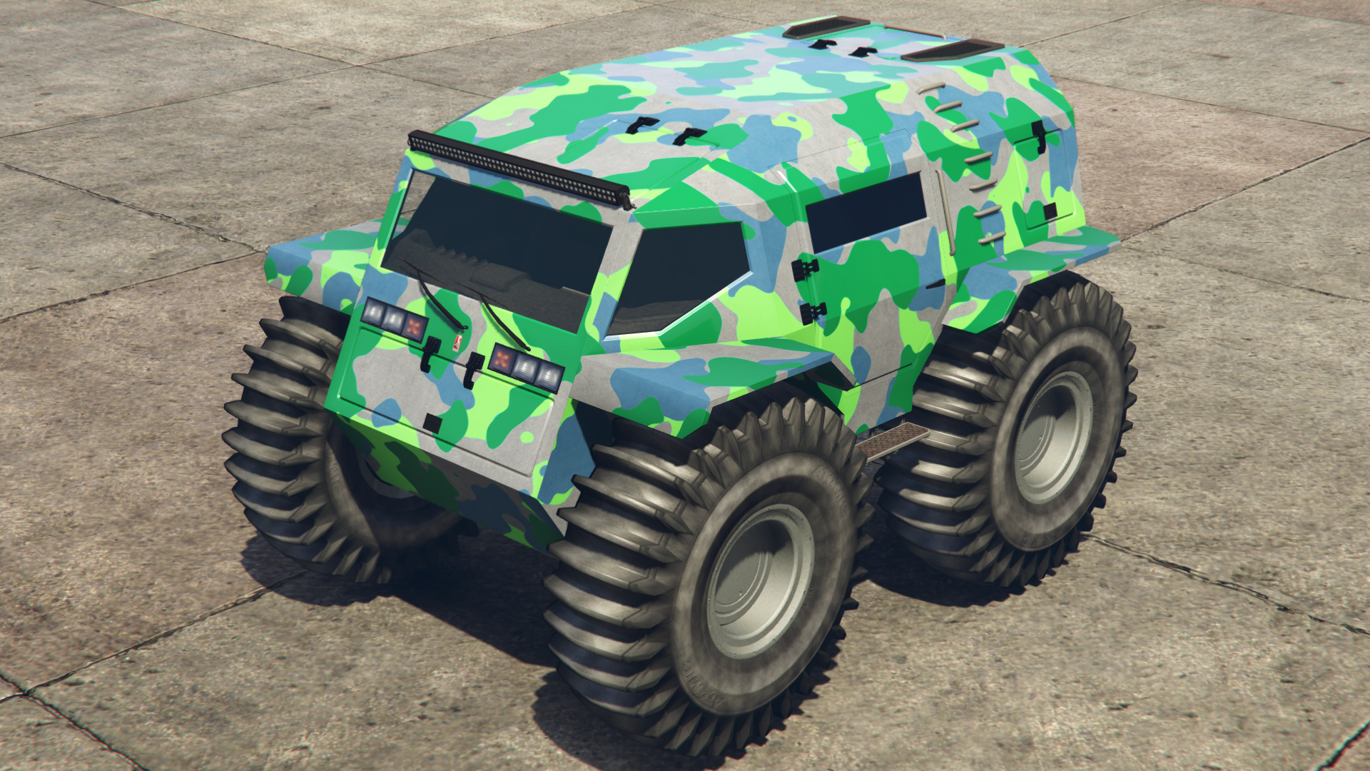 Blue & Green Camo